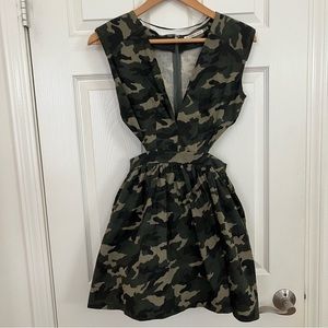 Camo Cutout Princess Dress